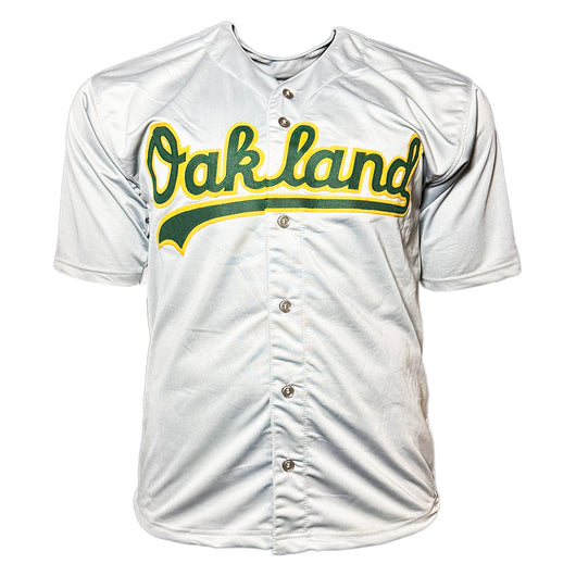 Jose Canseco Signed Oakland Grey Baseball Jersey (JSA)