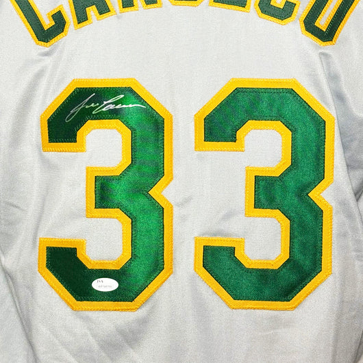 Jose Canseco Signed Oakland Grey Baseball Jersey (JSA)