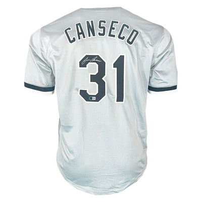 Jose Canseco Signed Chicago Grey Baseball Jersey (Beckett)
