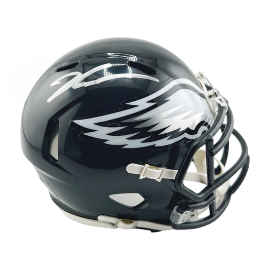 Jalen Carter Signed Philadelphia Eagles Alt 2022 Speed Mini Football Helmet (Beckett)