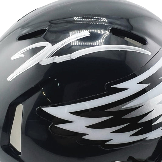 Jalen Carter Signed Philadelphia Eagles Alt 2022 Speed Mini Football Helmet (Beckett)