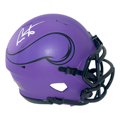 Cris Carter Signed Minnesota Vikings Rave Mini Football Helmet (Beckett)