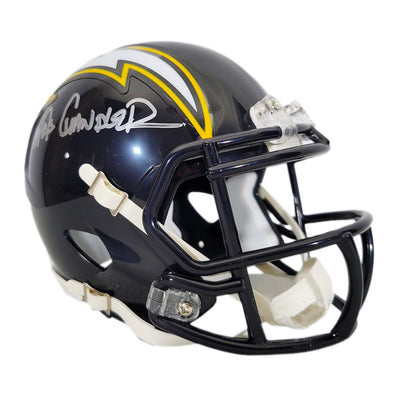 Wes Chandler Signed San Diego Chargers 1988-06 Throwback Speed Mini Football Helmet (JSA)