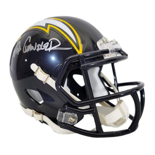 Wes Chandler Signed San Diego Chargers 1988-06 Throwback Speed Mini Football Helmet (JSA)
