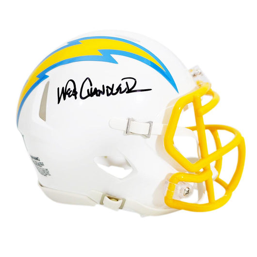 Wes Chandler Signed San Diego Chargers Speed Mini Football Helmet (JSA)
