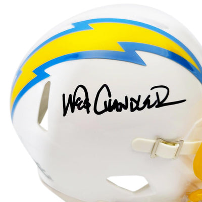 Wes Chandler Signed San Diego Chargers Speed Mini Football Helmet (JSA)