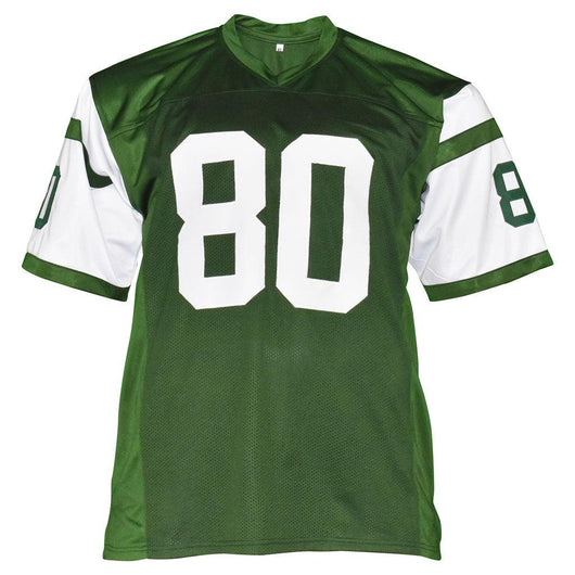 Wayne Chrebet Signed New York Pro Green Football Jersey (Beckett)