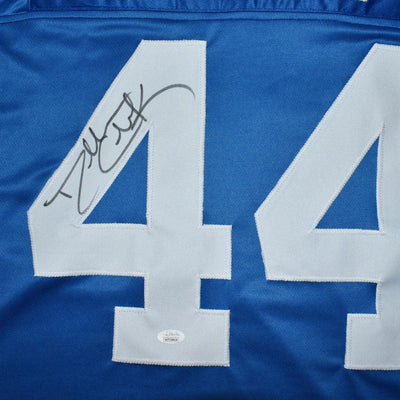 Dallas Clark Signed Indianapolis Pro Blue Football Jersey (Beckett)
