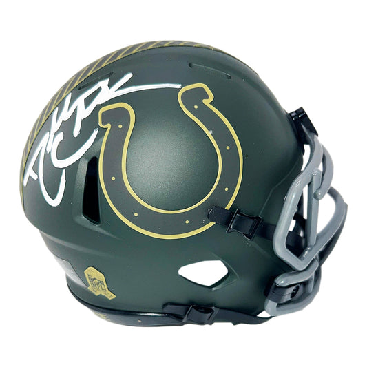 Dallas Clark Signed Indianapolis Colts Salute 2025 Mini Football Helmet (JSA)