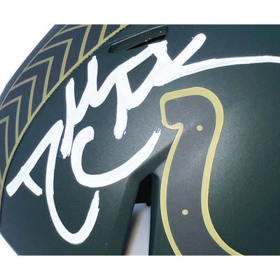 Dallas Clark Signed Indianapolis Colts Salute 2025 Mini Football Helmet (JSA)