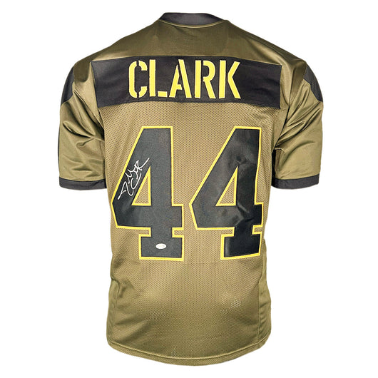 Dallas Clark Signed Indianapolis Salute to Service Football Jersey (Beckett)