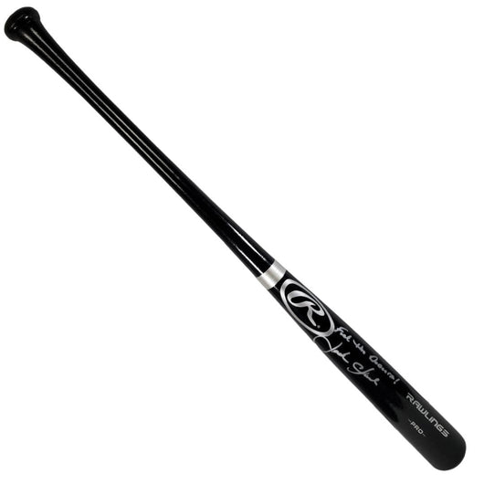 Jack Clark Signed F*** the Dodgers Inscription Rawlings Black Baseball Bat (JSA)