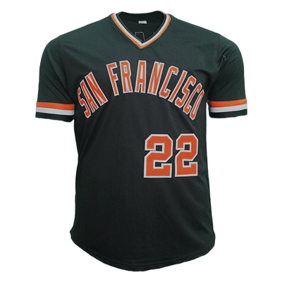 Jack Clark Autographed San Francisco Pro Style Baseball Jersey Black (JSA) "The Ripper" Inscription Included