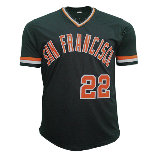 Jack Clark Autographed San Francisco Pro Style Baseball Jersey Black (JSA) "The Ripper" Inscription Included
