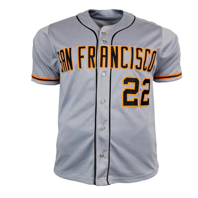 Jack Clark Signed "The Ripper" Inscription San Francisco Grey Baseball Jersey (JSA)