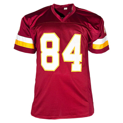 Gary Clark Signed 2x SB Champs Posse Leader Inscription Washington Red Football Jersey (JSA)
