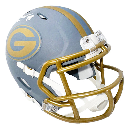 Randall Cobb Signed Green Bay Packers Slate Alternate Speed Mini Football Helmet (JSA)