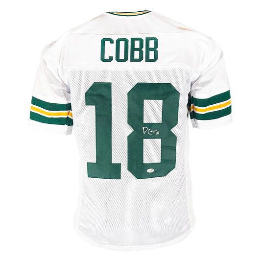 Randall Cobb Signed Green Bay White Football Jersey (JSA)