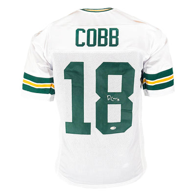 Randall Cobb Signed Green Bay White Football Jersey (JSA)
