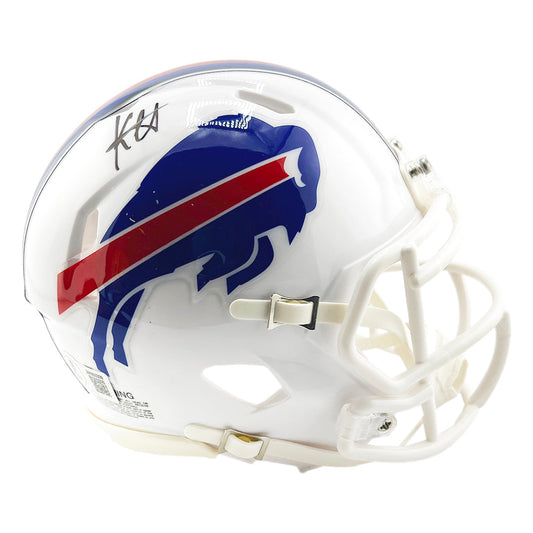 Keon Coleman Signed Buffalo Bills Speed Mini Football Helmet (Beckett)