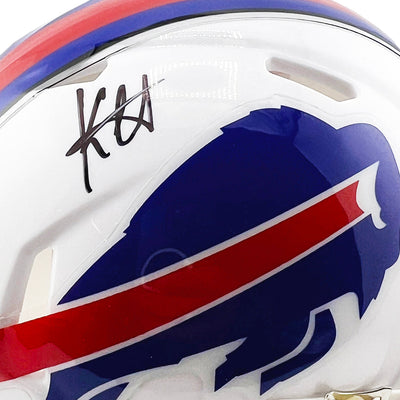 Keon Coleman Signed Buffalo Bills Speed Mini Football Helmet (Beckett)