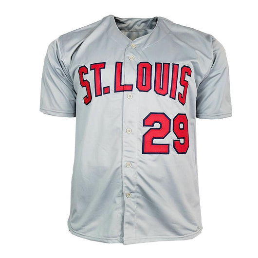 Vince Coleman Signed St. Louis Grey Baseball Jersey (JSA)