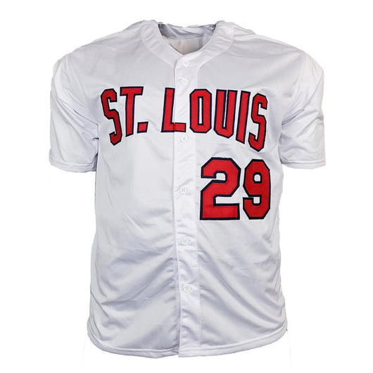 Vince Coleman Signed St Louis White Baseball Jersey (JSA)