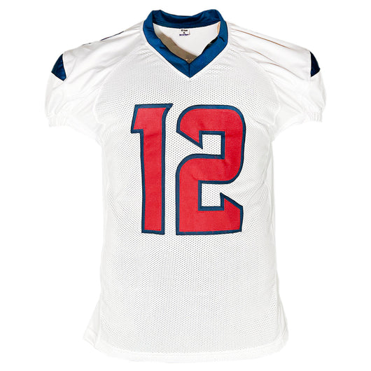 Nico Collins Signed Houston White Game Style Football Jersey (JSA)