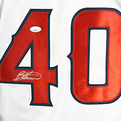 Bartolo Colon Signed Anaheim White Baseball Jersey (JSA)
