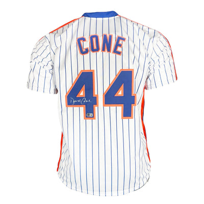 David Cone Signed New York Pinstripe Baseball Jersey (Beckett)