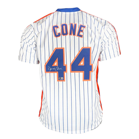 David Cone Signed New York Pinstripe Baseball Jersey (Beckett)