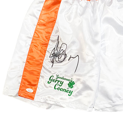Gerry Cooney Signed White Boxing Trunks (JSA)