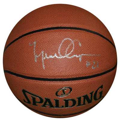 Michael Cooper Signed Spalding NBA Pro Tack Indoor/Outdoor Basketball (JSA)