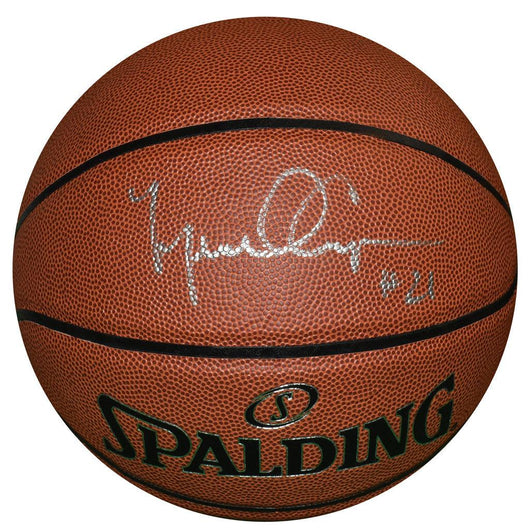 Michael Cooper Signed Spalding NBA Pro Tack Indoor/Outdoor Basketball (JSA)
