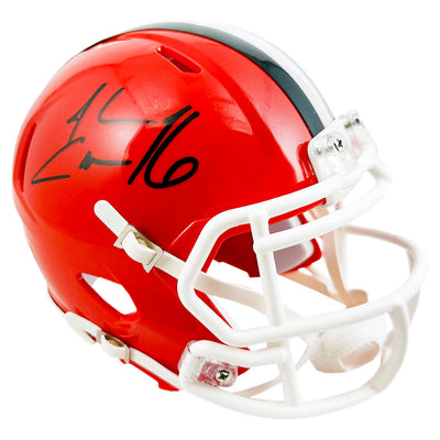 Josh Cribbs Signed Cleveland Browns Throwback 75-05 Speed Mini Football Helmet (JSA)
