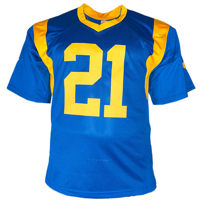 Nolan Cromwell Signed 1990's All Decade Team Inscription Los Angeles Royal Blue Football Jersey (JSA)