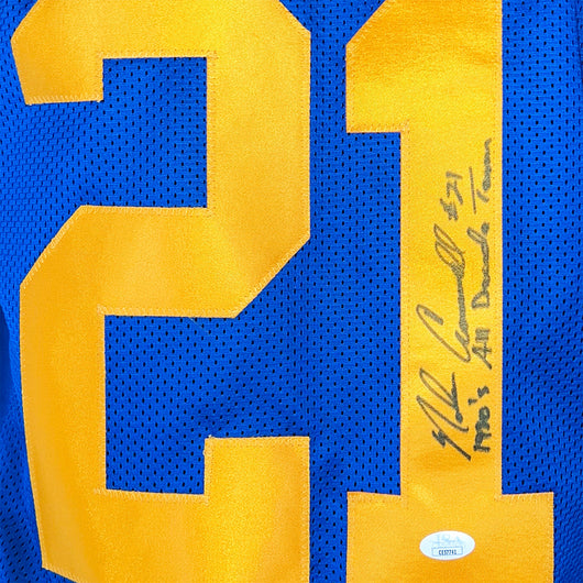 Nolan Cromwell Signed 1990's All Decade Team Inscription Los Angeles Royal Blue Football Jersey (JSA)