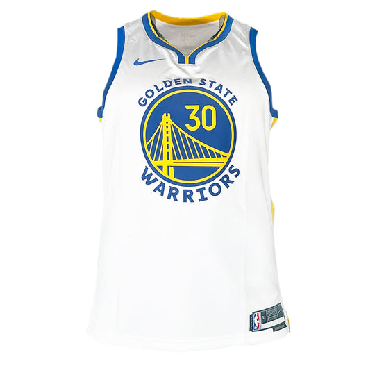 Steph Curry Signed Authentic Golden State Warriors White Nike Dri-Fit - XL Basketball Jersey (Beckett)