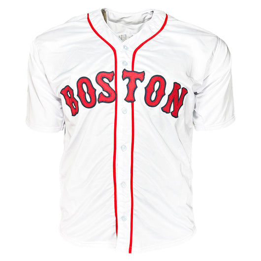 Johnny Damon Signed Black Ink Boston White Baseball Jersey (Beckett)