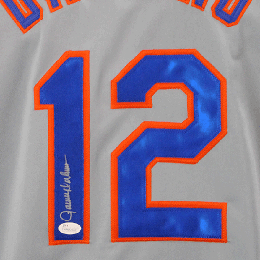 Ron Darling Signed New York Grey Baseball Jersey (JSA)