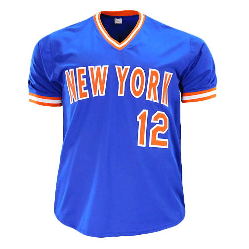 Ron Darling Signed New York Blue Baseball Jersey Blue (JSA)