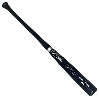 Chris Davis Signed Bone Rubbed Rawlings Black Baseball Bat (JSA)
