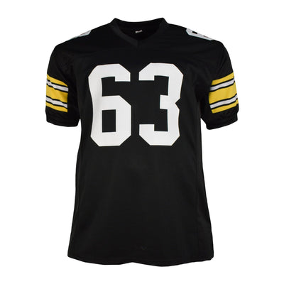 Dermontti Dawson Signed Pro-Edition Black Football Jersey (JSA) HOF '12 Inscription