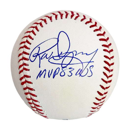 Rick Dempsey and Brooks Robinson Signed with MVP Inscriptions Rawlings Official Major League Baseball (JSA)
