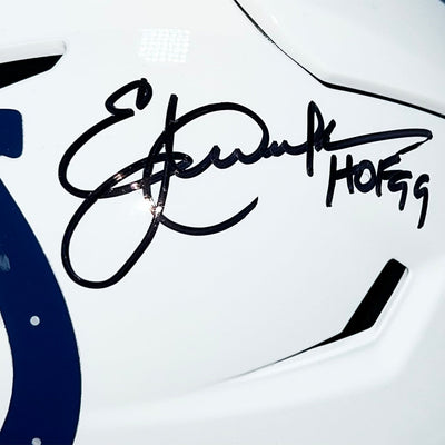 Eric Dickerson Signed HOF 99 Inscription Indianapolis Colts Midi SpeedFlex Football Helmet (Beckett)