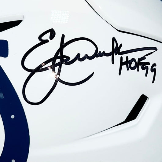 Eric Dickerson Signed HOF 99 Inscription Indianapolis Colts Midi SpeedFlex Football Helmet (Beckett)