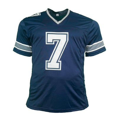 Trevon Diggs Signed Navy Pro Edition Football Jersey (JSA)