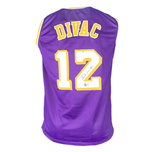 Vlade Divac Signed Los Angeles Purple Basketball Jersey (Beckett)