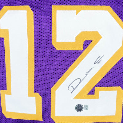 Vlade Divac Signed Los Angeles Purple Basketball Jersey (Beckett)