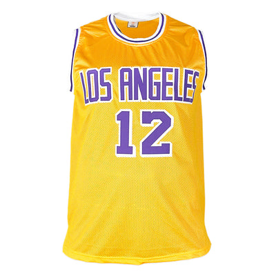 Vlade Divac Signed Los Angeles Yellow Basketball Jersey (Beckett)